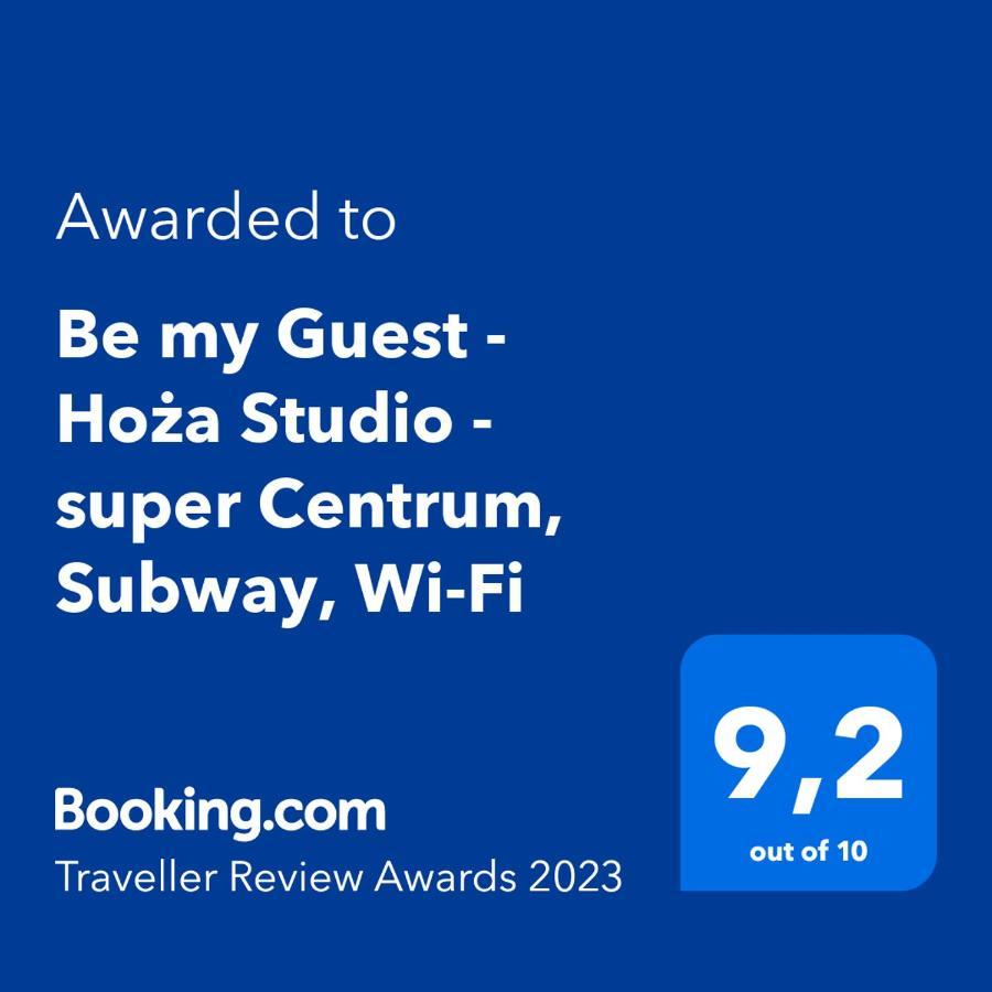 Be My Guest - Hoza Studio - Pkin Super Centrum Metro Wi-Fi Breakfast Warszawa Eksteriør billede